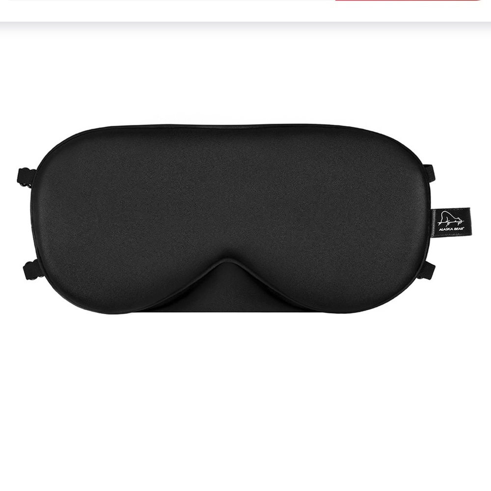 Black Sleep Mask by Alaska Bear.